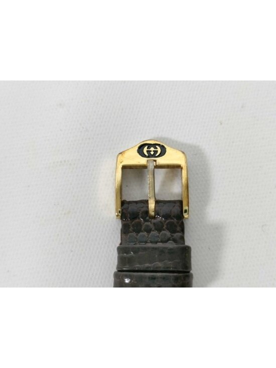 Gucci Watch L Gold Brown Stainless Steel